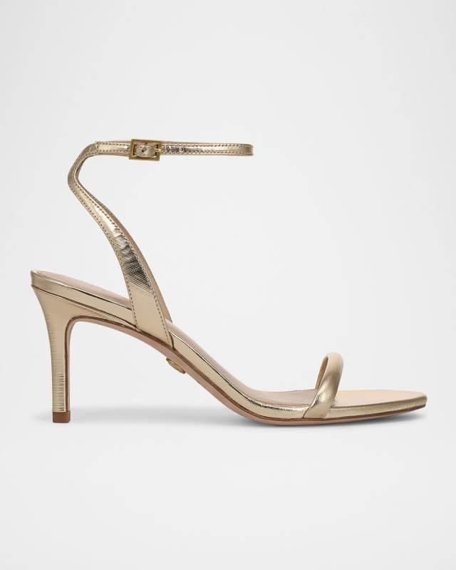 Sylvie Metallic Ankle-Strap Sandals